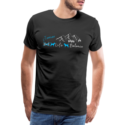Männer Premium T-Shirt - (Irish) Terrier Life Balance - Schwarz
