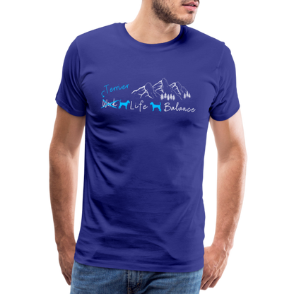 Männer Premium T-Shirt - (Irish) Terrier Life Balance - Königsblau