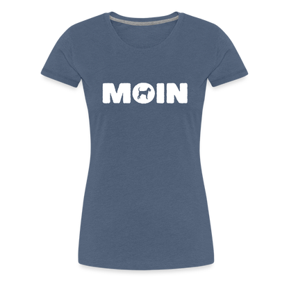 Women’s Premium T-Shirt - Irish Terrier - Moin - Blau meliert