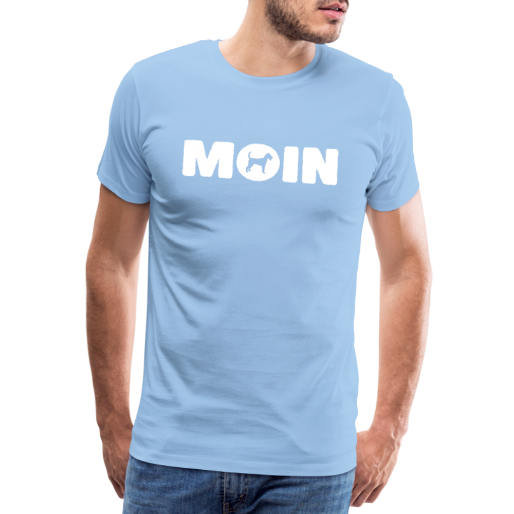 Männer Premium T-Shirt - Irish Terrier - Moin - Sky