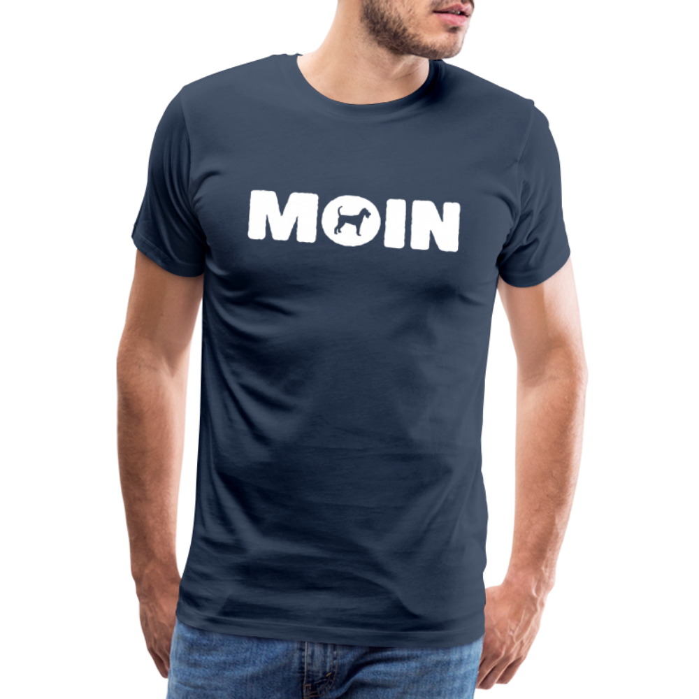 Männer Premium T-Shirt - Irish Terrier - Moin - Navy