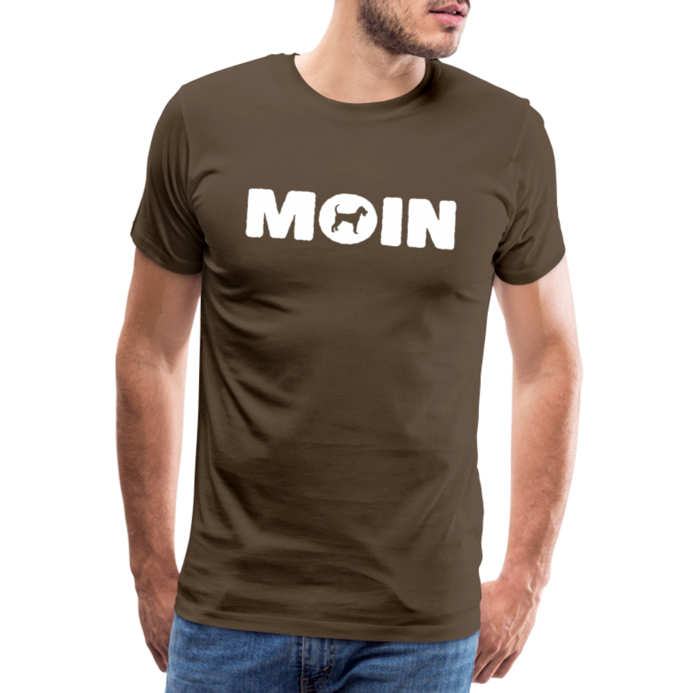 Männer Premium T-Shirt - Irish Terrier - Moin - Edelbraun