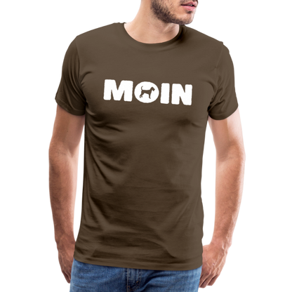 Männer Premium T-Shirt - Irish Terrier - Moin - Edelbraun