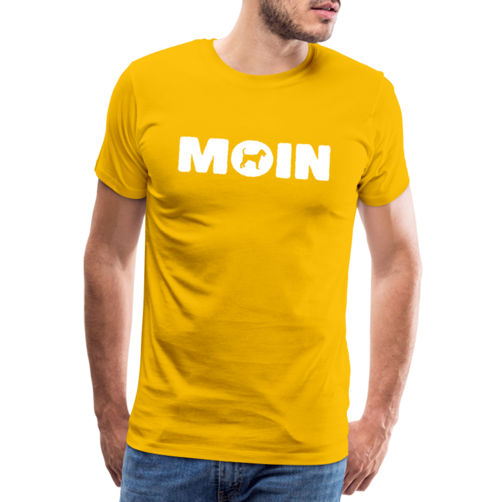 Männer Premium T-Shirt - Irish Terrier - Moin - Sonnengelb