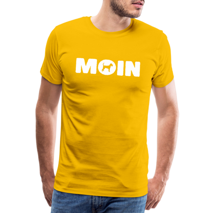 Männer Premium T-Shirt - Irish Terrier - Moin - Sonnengelb