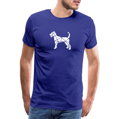 Männer Premium T-Shirt - Irish Terrier geometrisch - Königsblau