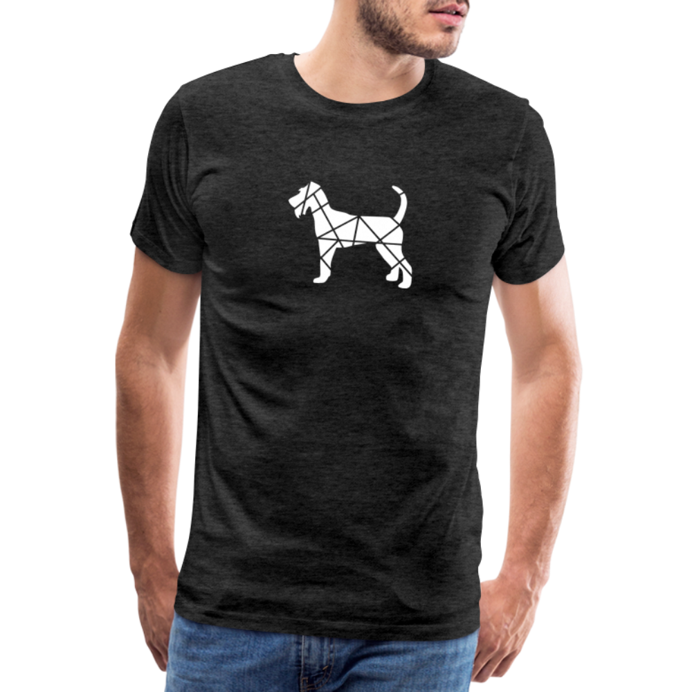 Männer Premium T-Shirt - Irish Terrier geometrisch - Anthrazit