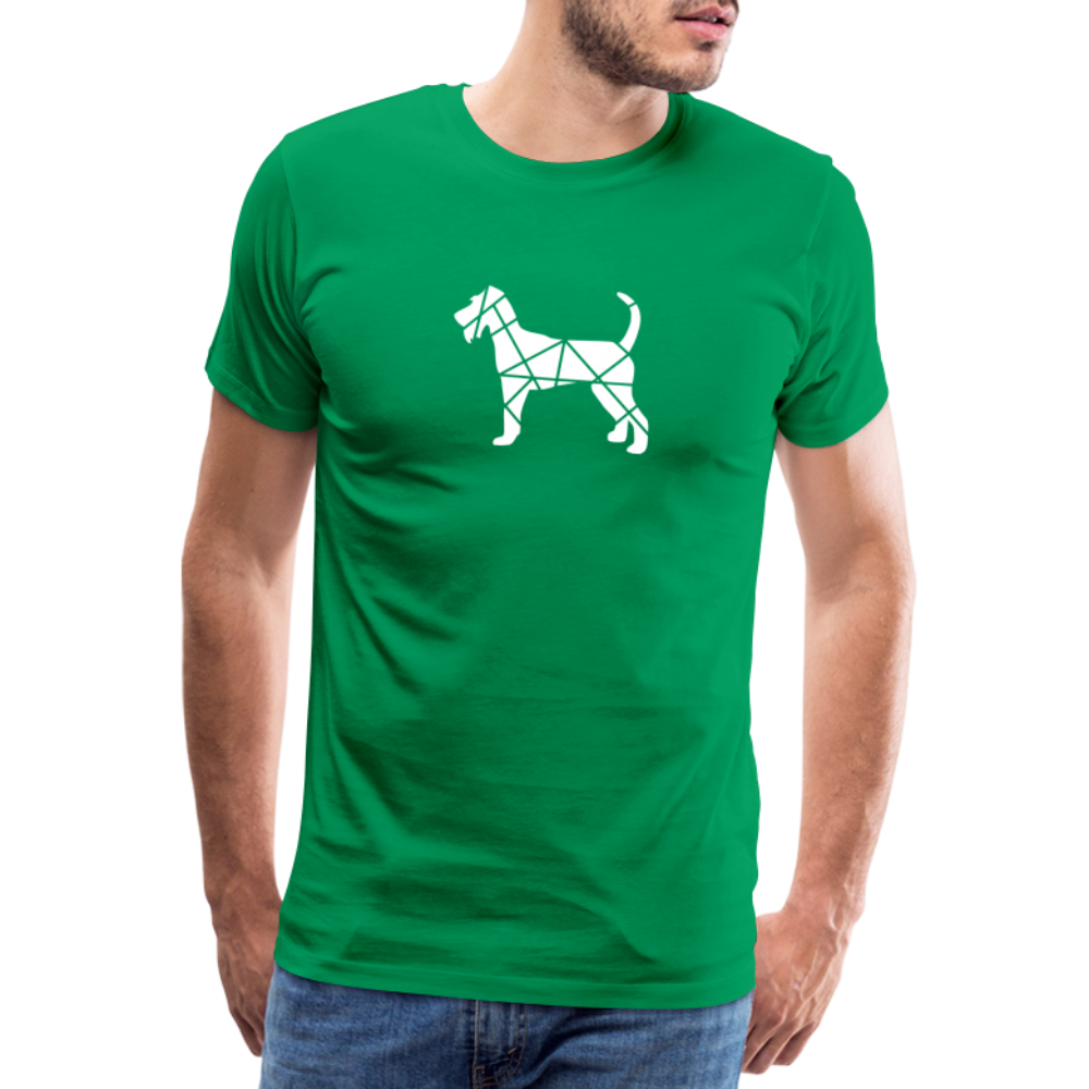 Männer Premium T-Shirt - Irish Terrier geometrisch - Kelly Green