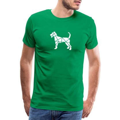Männer Premium T-Shirt - Irish Terrier geometrisch - Kelly Green