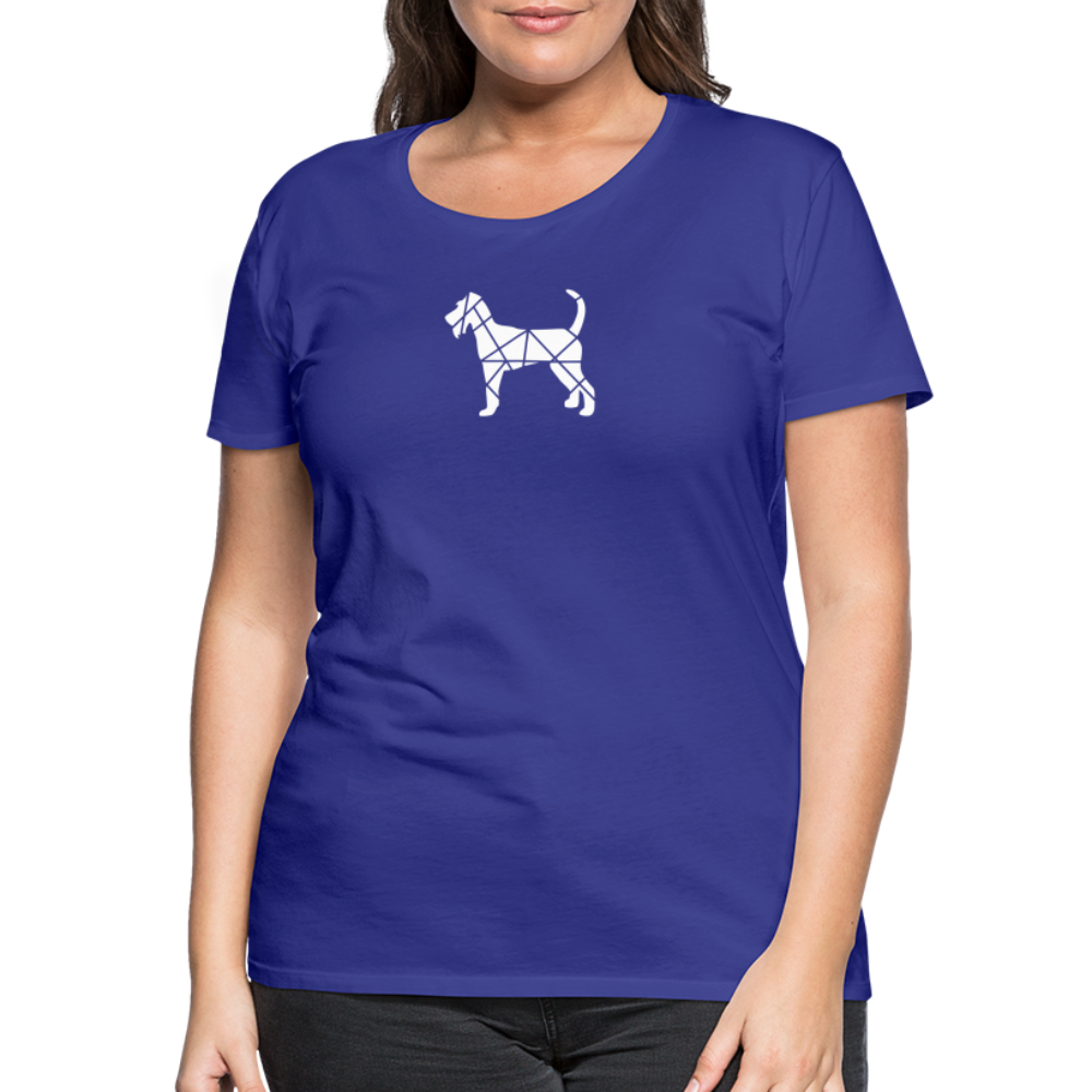 Women’s Premium T-Shirt - Irish Terrier geometrisch - Königsblau