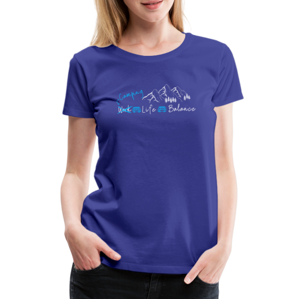 Women’s Premium T-Shirt - Camping Life Balance - Königsblau