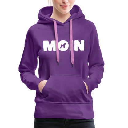 Frauen Premium Hoodie - Drahthaar Foxterrier - Moin - Purple