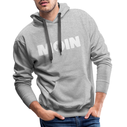 Men’s Premium Hoodie - Schwarzer Russischer Terrier - Moin - Grau meliert