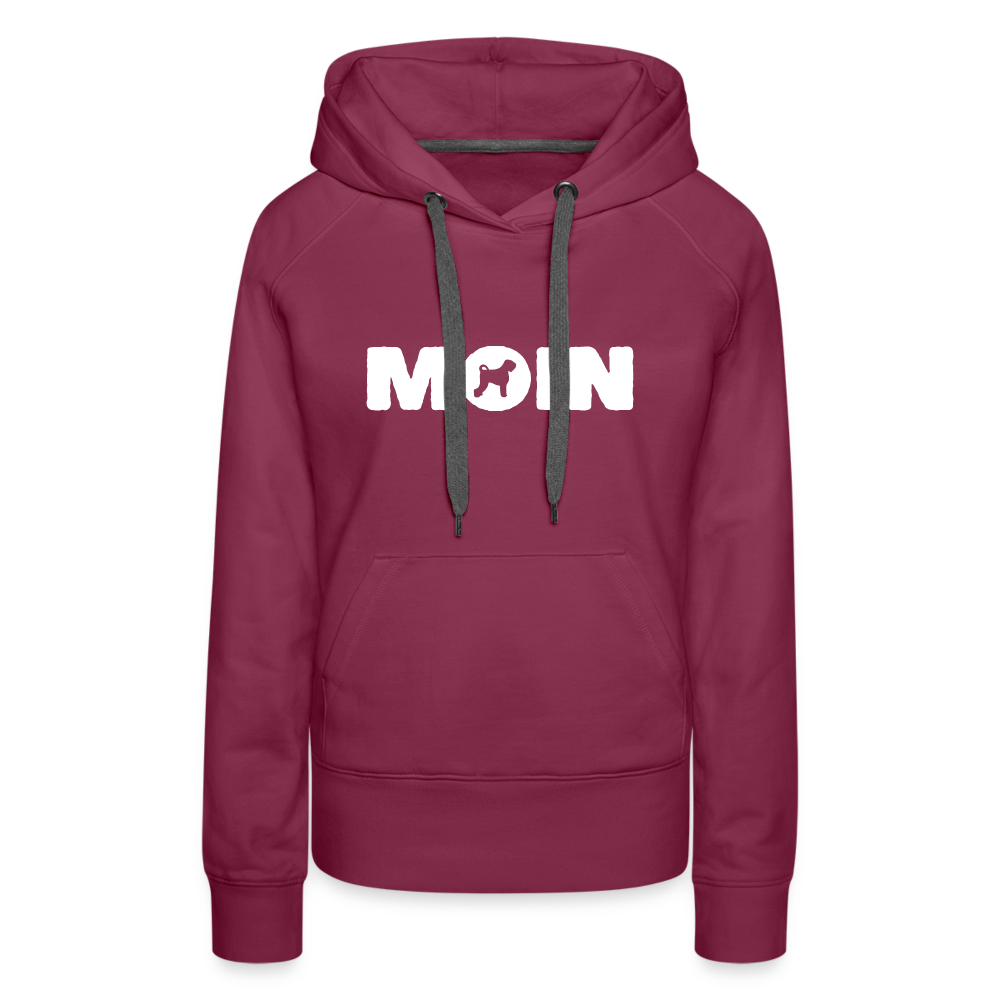 Frauen Premium Hoodie - Schwarzer Russischer Terrier - Moin - Bordeaux