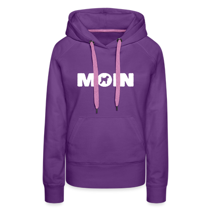 Frauen Premium Hoodie - Schwarzer Russischer Terrier - Moin - Purple