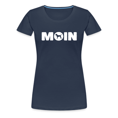Women’s Premium T-Shirt - Border Terrier - Moin - Navy
