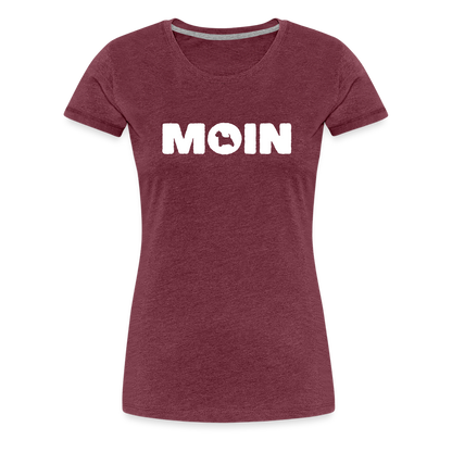 Women’s Premium T-Shirt - West Highland White Terrier - Moin - Bordeauxrot meliert
