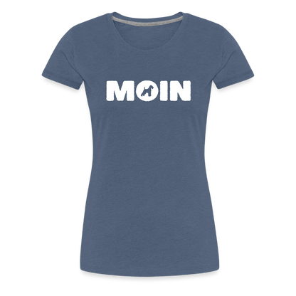 Women’s Premium T-Shirt - Welsh Terrier - Moin - Blau meliert