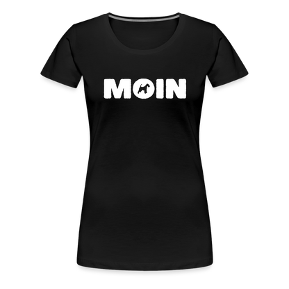 Women’s Premium T-Shirt - Drahthaar Foxterrier - Moin - Schwarz
