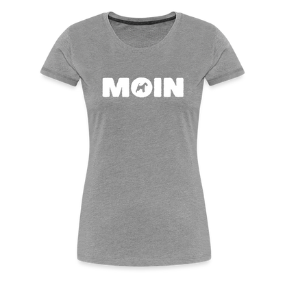 Women’s Premium T-Shirt - Drahthaar Foxterrier - Moin - Grau meliert