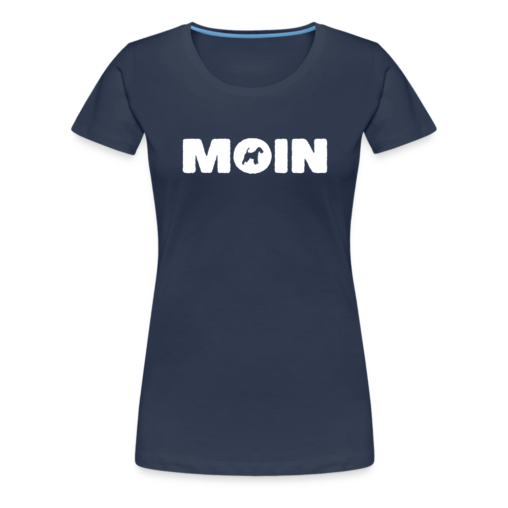 Women’s Premium T-Shirt - Drahthaar Foxterrier - Moin - Navy