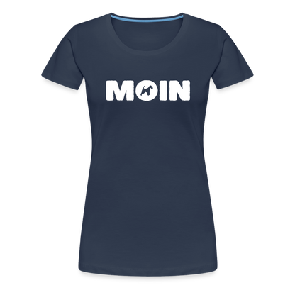 Women’s Premium T-Shirt - Drahthaar Foxterrier - Moin - Navy