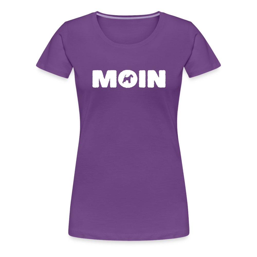 Women’s Premium T-Shirt - Drahthaar Foxterrier - Moin - Lila