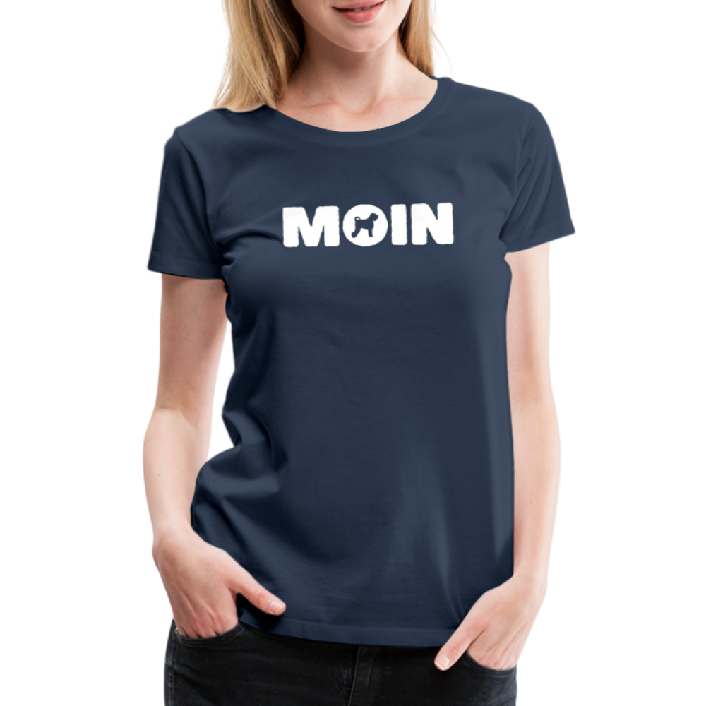 Women’s Premium T-Shirt - Schwarzer Russischer Terrier - Moin - Navy