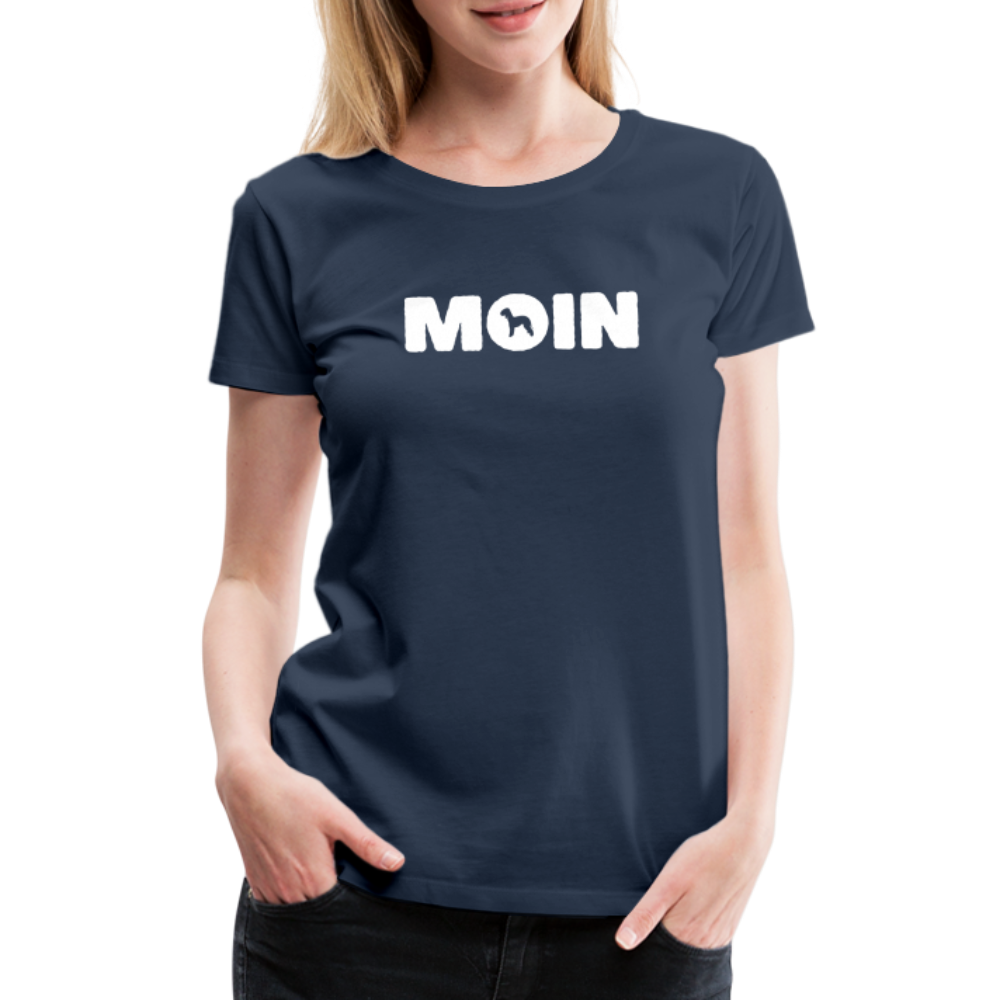 Women’s Premium T-Shirt - Bedlington Terrier - Moin - Navy