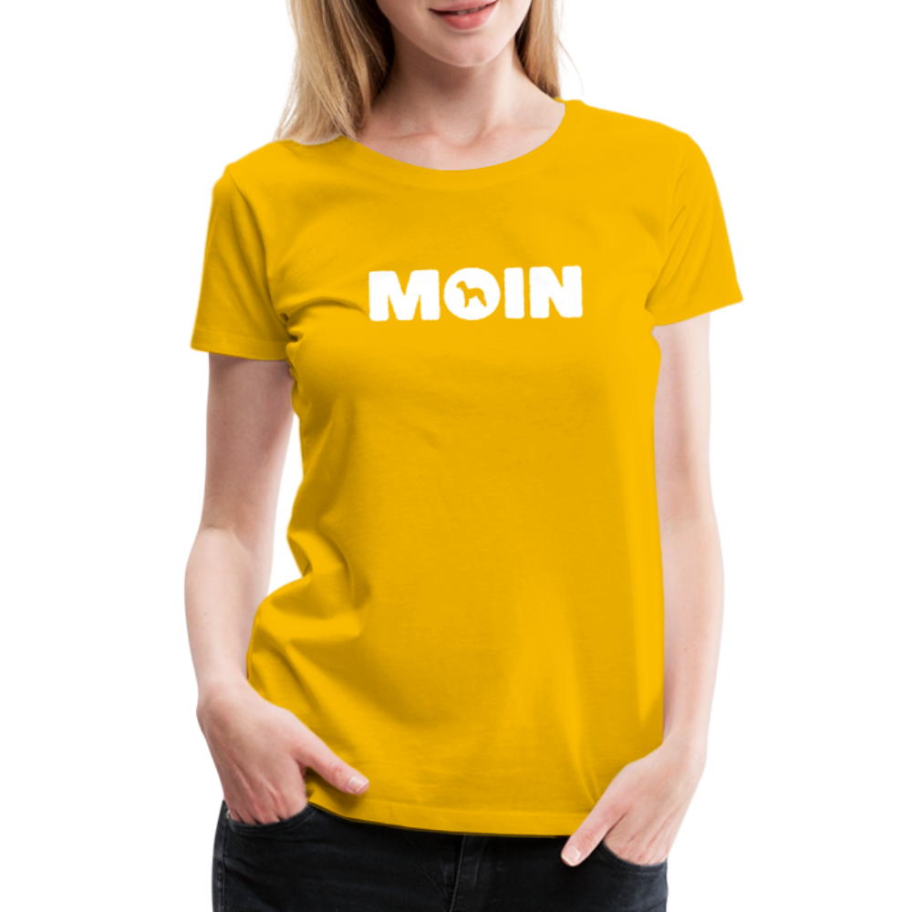 Women’s Premium T-Shirt - Bedlington Terrier - Moin - Sonnengelb