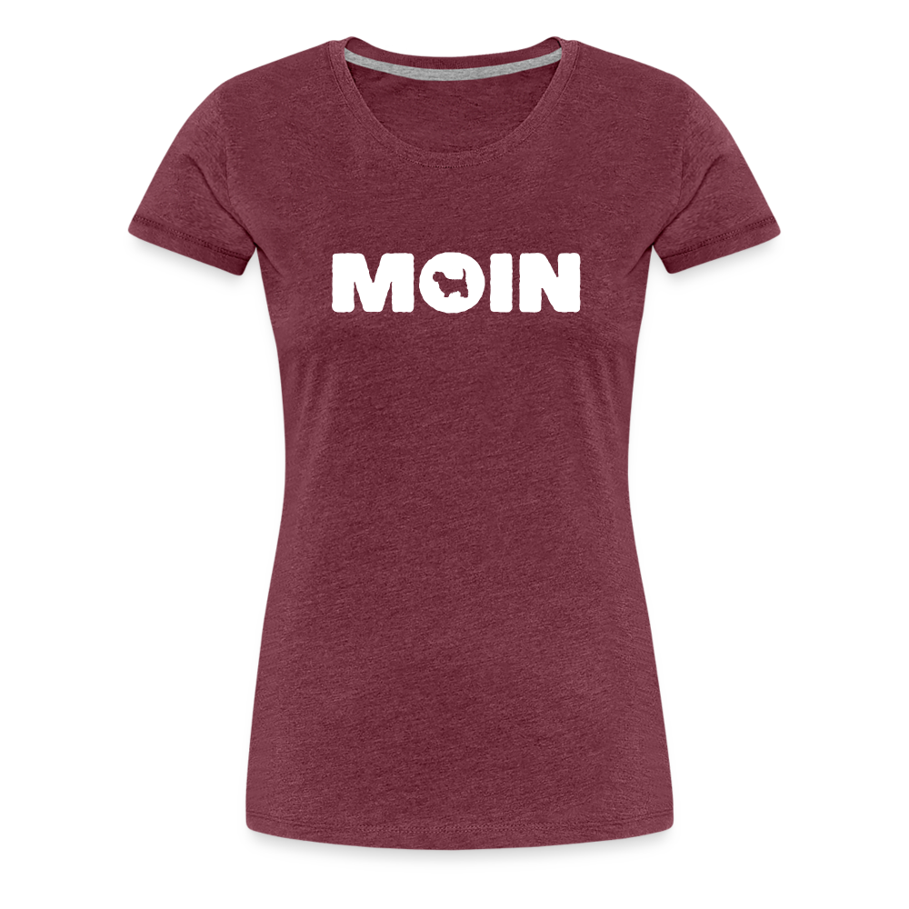 Women’s Premium T-Shirt - Irish Glen of Imaal Terrier - Moin - Bordeauxrot meliert