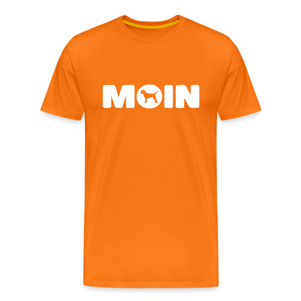 Border Terrier - Moin | Männer Premium T-Shirt - Orange