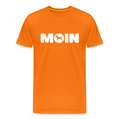 Border Terrier - Moin | Männer Premium T-Shirt - Orange