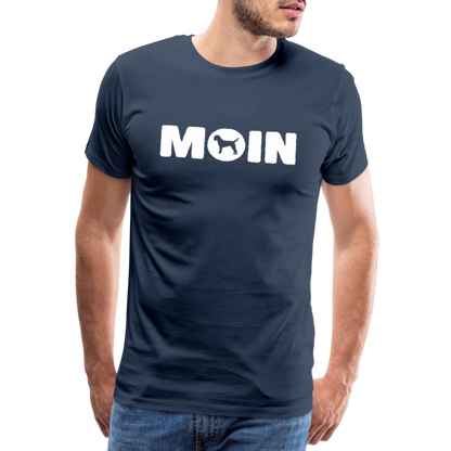 Border Terrier - Moin | Männer Premium T-Shirt - Navy