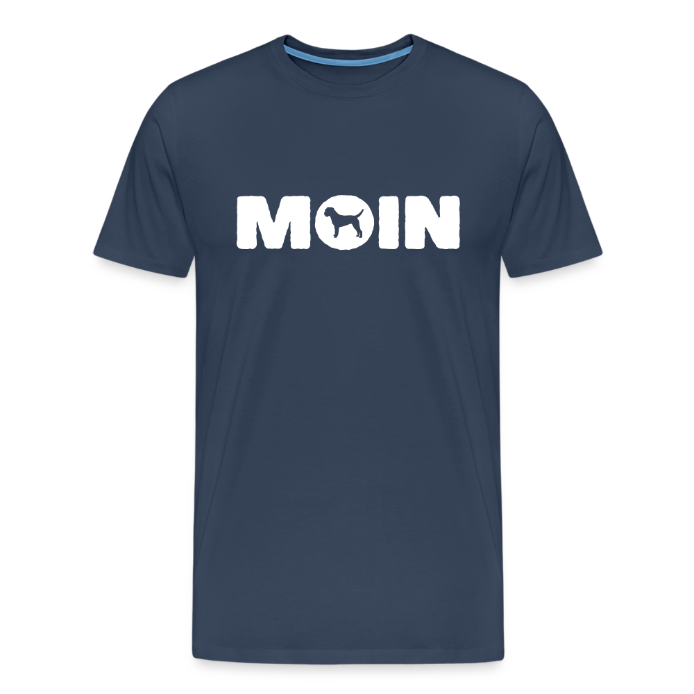 Border Terrier - Moin | Männer Premium T-Shirt - Navy