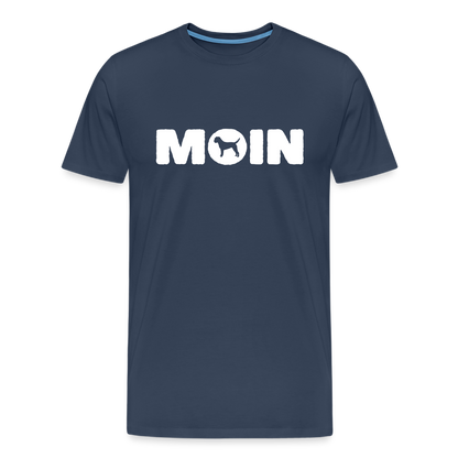 Border Terrier - Moin | Männer Premium T-Shirt - Navy