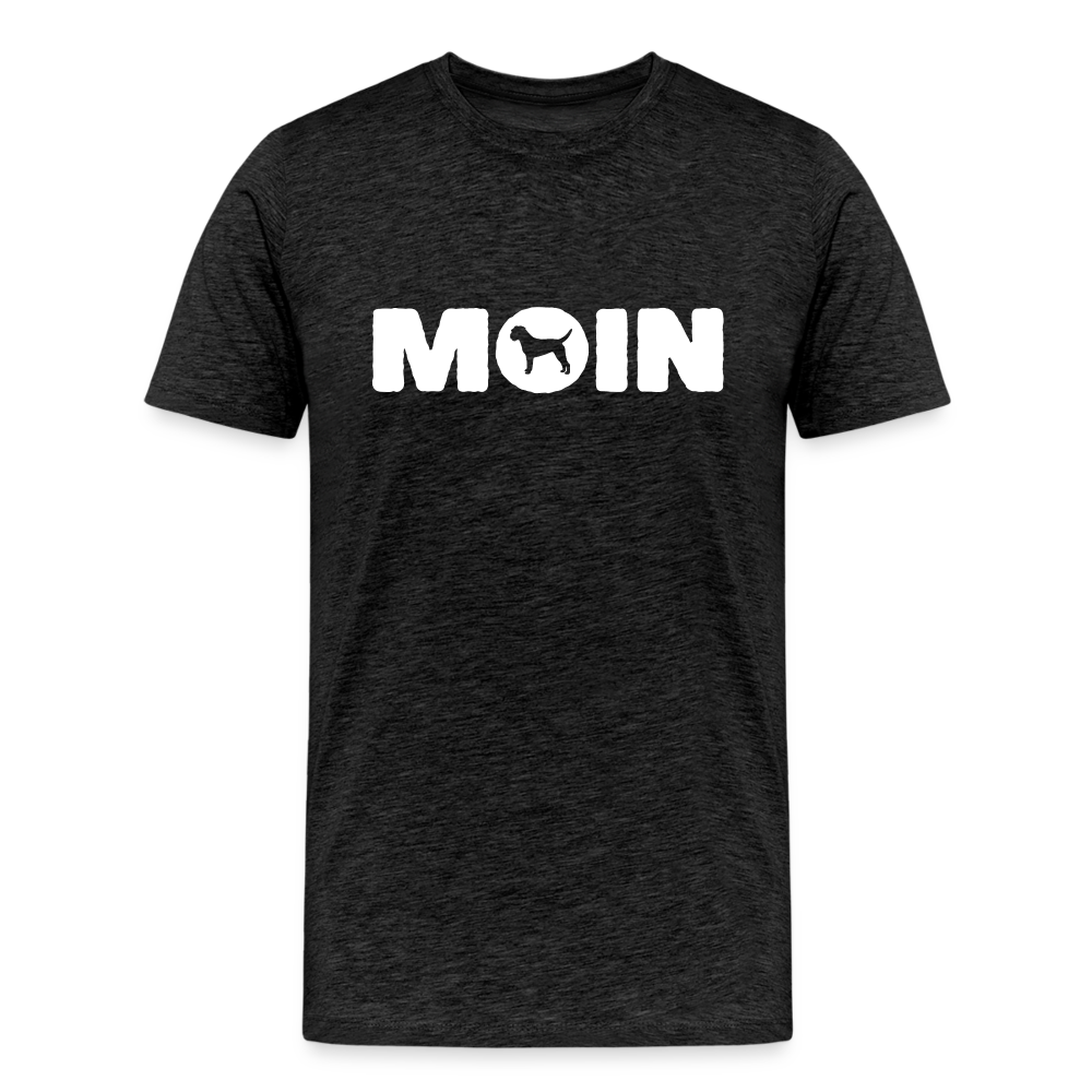 Border Terrier - Moin | Männer Premium T-Shirt - Anthrazit