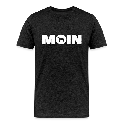 Border Terrier - Moin | Männer Premium T-Shirt - Anthrazit