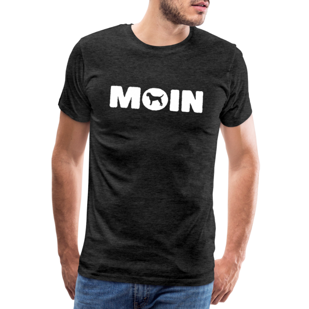 Border Terrier - Moin | Männer Premium T-Shirt - Anthrazit