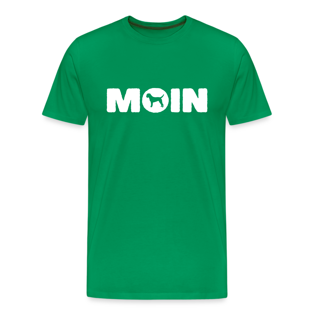 Border Terrier - Moin | Männer Premium T-Shirt - Kelly Green