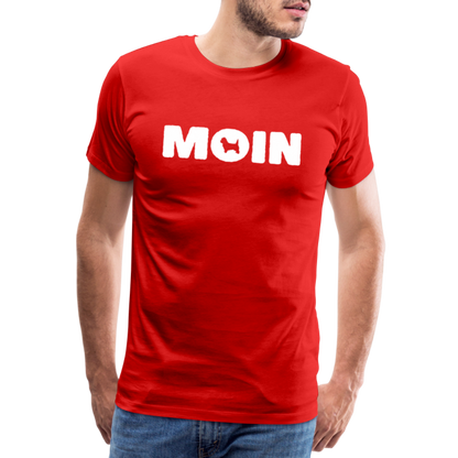 Cairn Terrier - Moin | Männer Premium T-Shirt - Rot