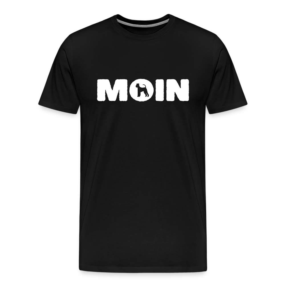 Airedale Terrier - Moin | Männer Premium T-Shirt - Schwarz