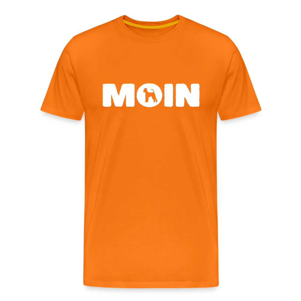 Airedale Terrier - Moin | Männer Premium T-Shirt - Orange