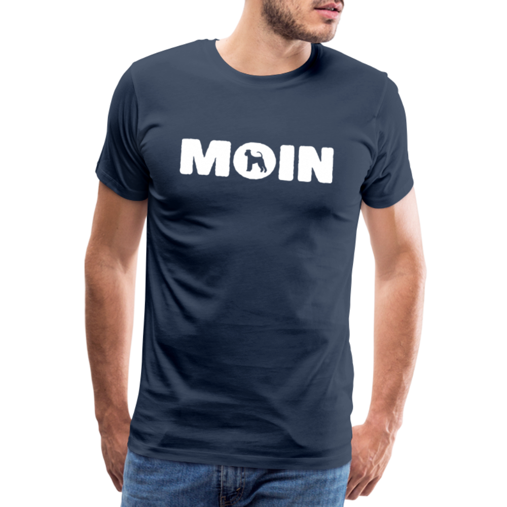 Airedale Terrier - Moin | Männer Premium T-Shirt - Navy