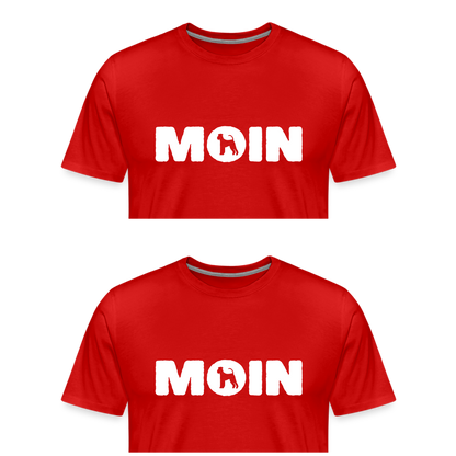 Airedale Terrier - Moin | Männer Premium T-Shirt - Rot