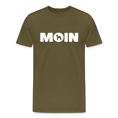 Airedale Terrier - Moin | Männer Premium T-Shirt - Khaki
