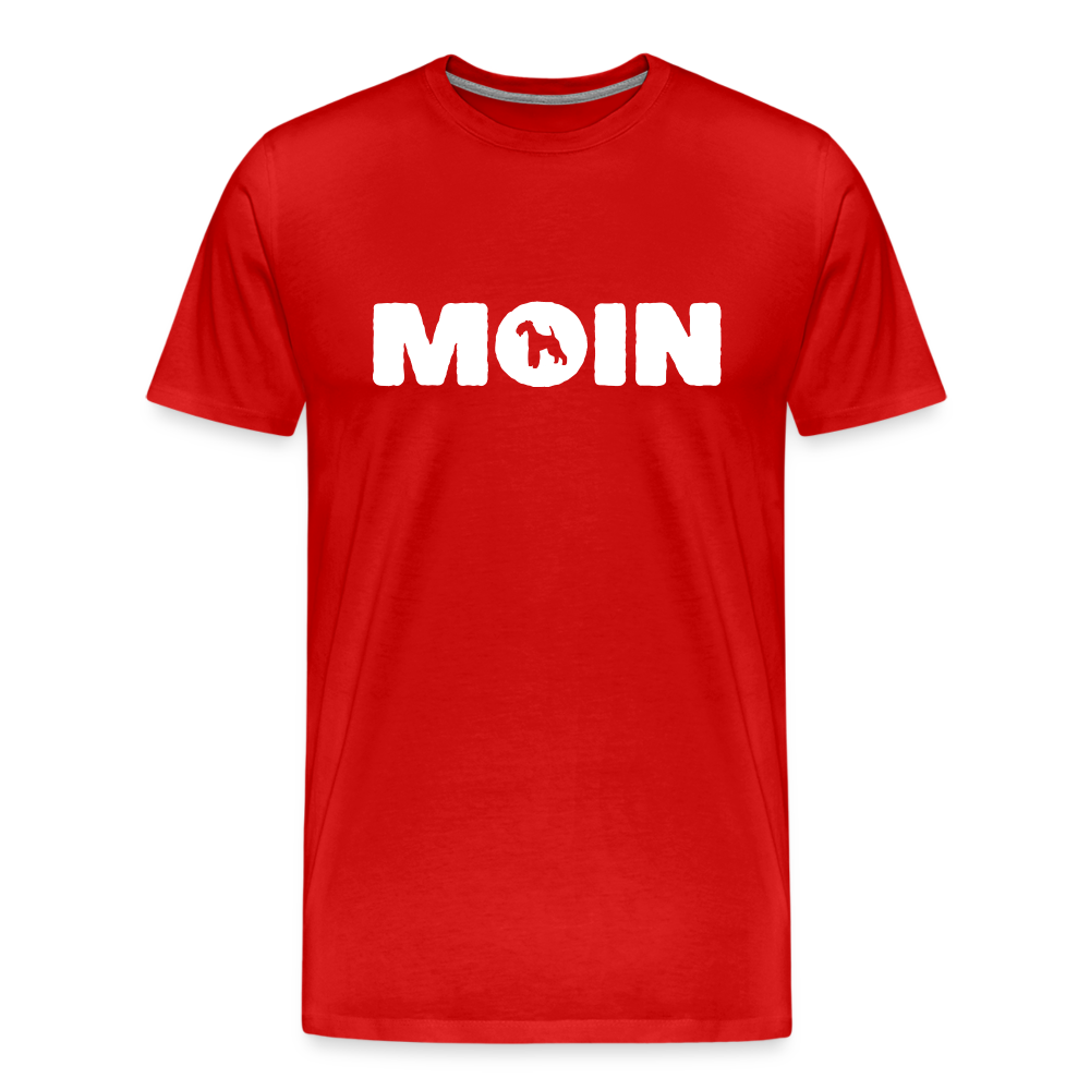 Lakeland Terrier - Moin | Männer Premium T-Shirt - Rot