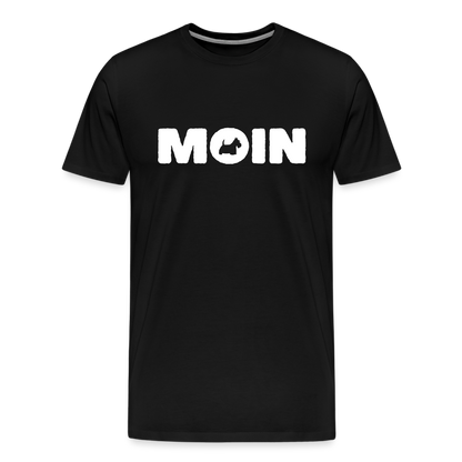 Scottish Terrier - Moin | Männer Premium T-Shirt - Schwarz