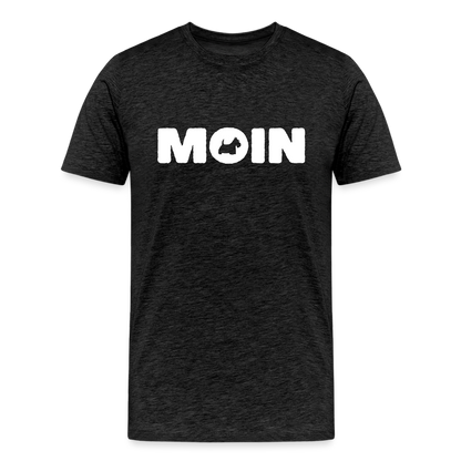 Scottish Terrier - Moin | Männer Premium T-Shirt - Anthrazit
