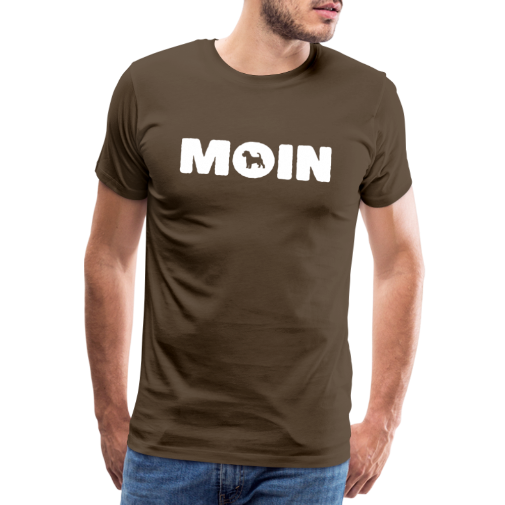 Jack Russell Terrier - Moin | Männer Premium T-Shirt - Edelbraun